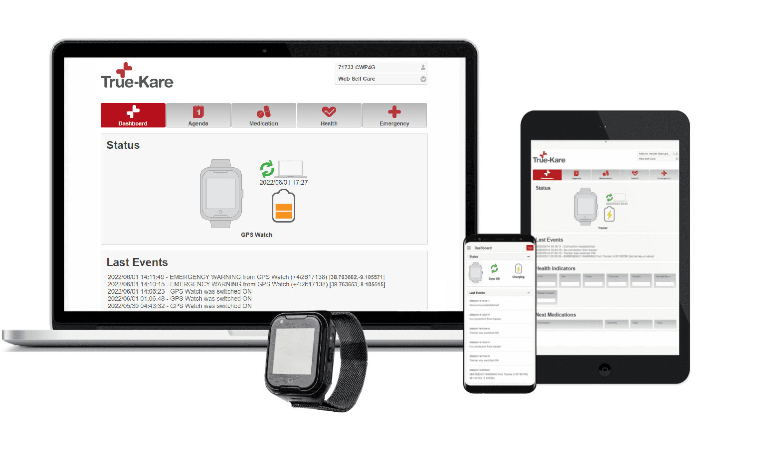Care Watch Pro SOS 4G platforms